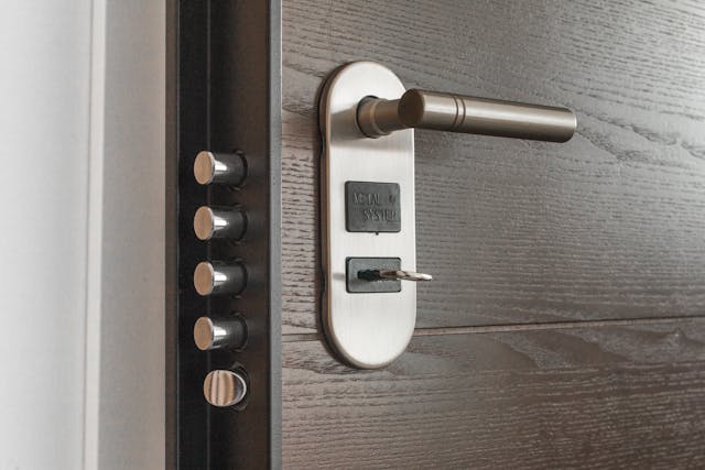 A secure door lock.